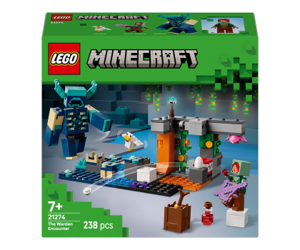 Klocki LEGO® LEGO Minecraft 21274 Spotkanie ze strażnikiem